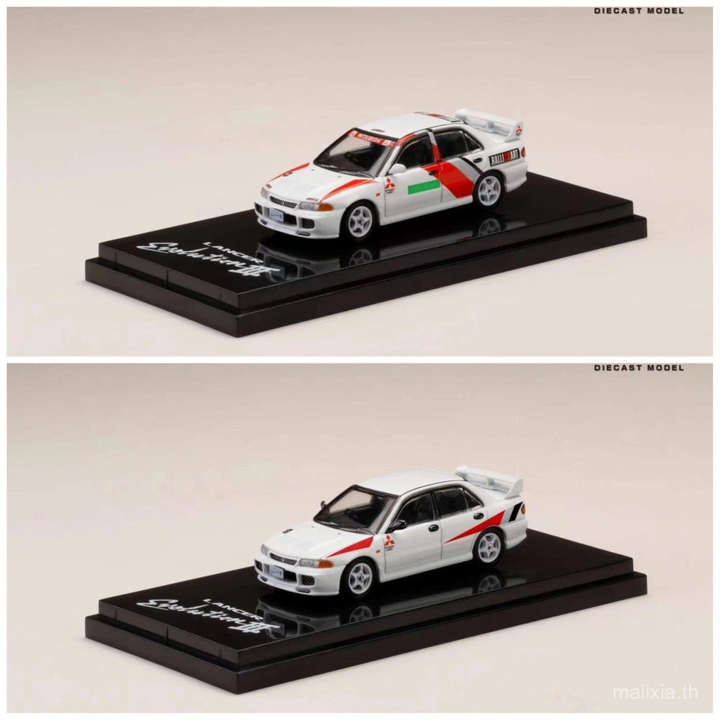 [LiLi's Toys] สินค้าใหม่พร้อมสต็อก 1/64 Hobbyjapan Mitsubishi EVO 3rd Generation Alloy Car Model Ral