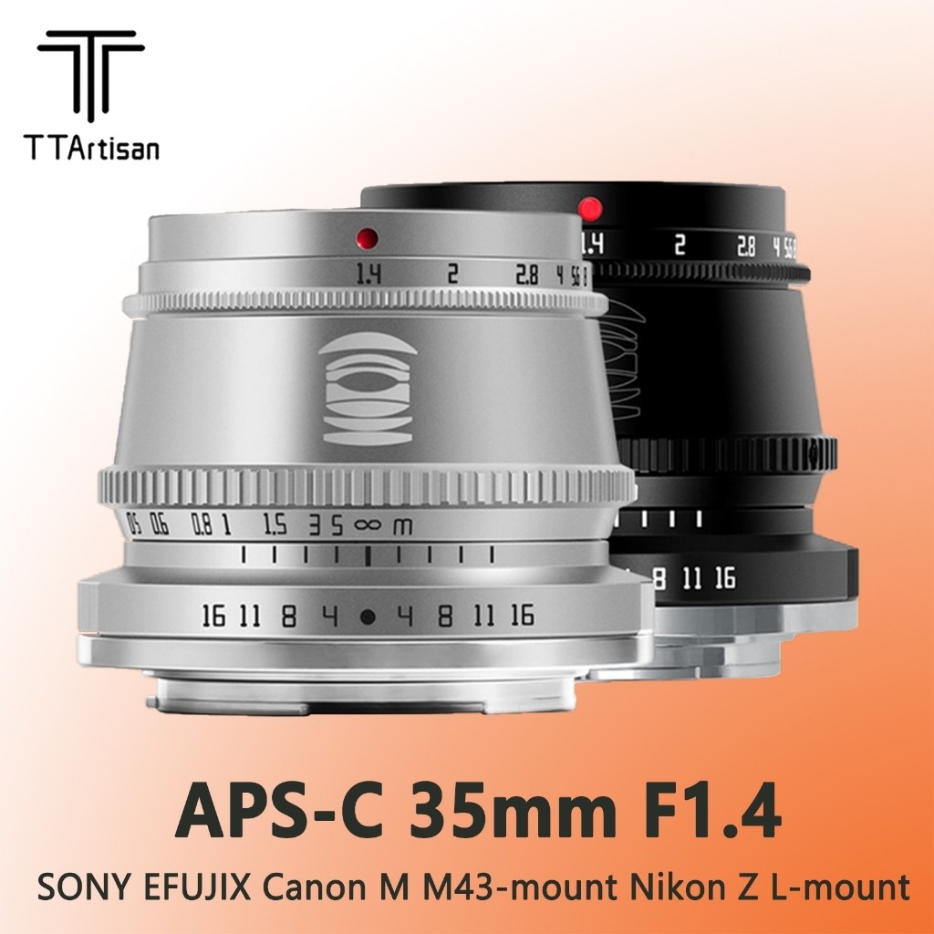 TTArtisan 35 มม.F1.4 เลนส์กล้อง Professional สําหรับ Sony E Fuji X Canon M M43 M4/3 Mount สําหรับ Yo