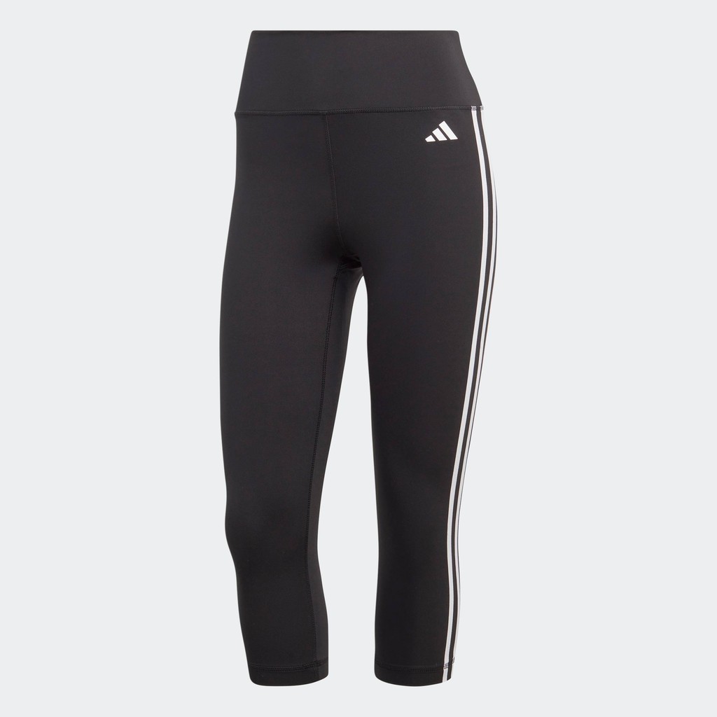 adidas Gym & Training Train Essentials 3-Stripes High-Waisted 3/4 Leggings Women Black HT5437