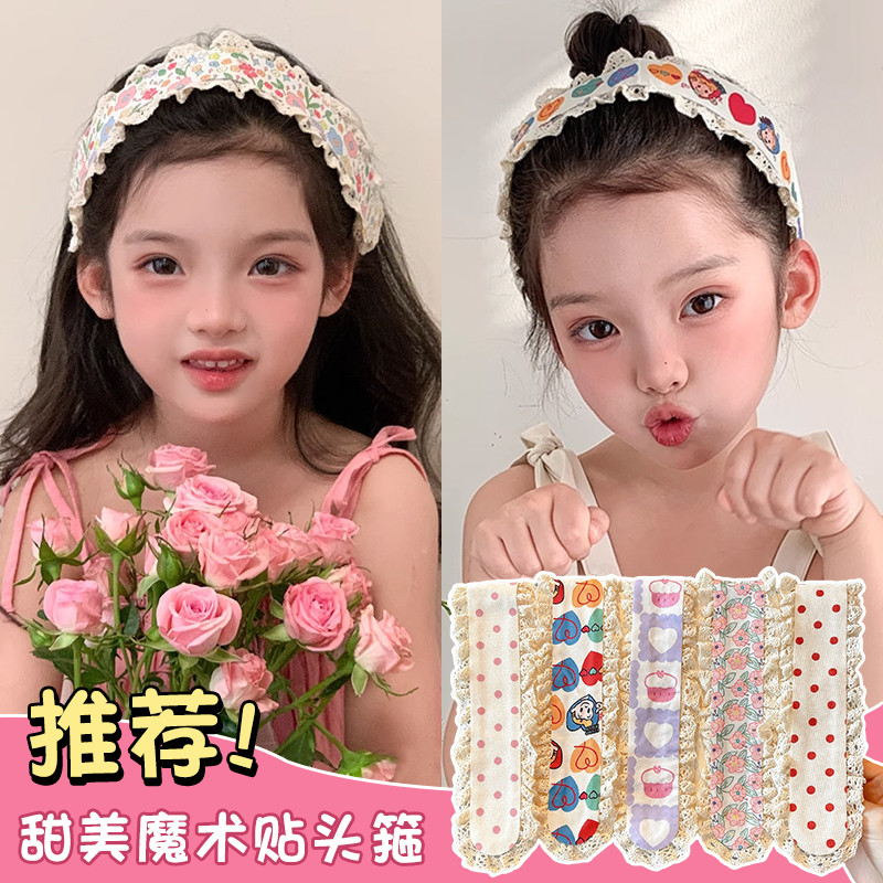 แถบคาดศีรษะติดหนึบ มีการปักลายดอกไม้ พร้อมวีลโคร และส่วนผสมพิเศษสำหรับความเหนียว ราคา ถูกที่สุด ดีลบีเคเค แกลเลอรีภาพที่ 6