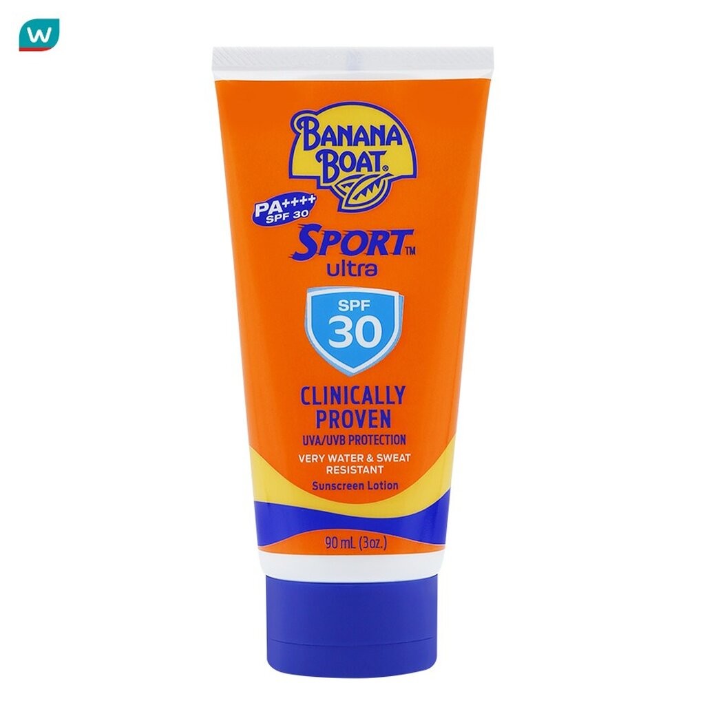Banana Boat บานาน่า โบ๊ท สปอร์ต ซันสกรีน โลชั่น เอสพีเอฟ30พีเอ+++ 90 มล.