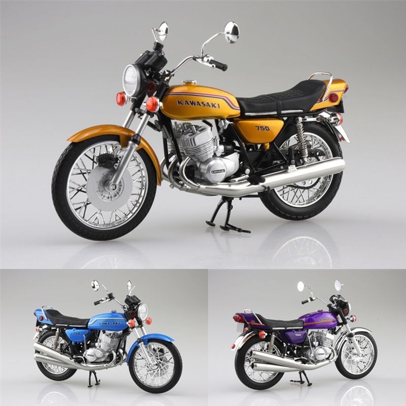 AOSHIMA AOSHIMA Club 1: 12 Kawasaki Kawasaki 750SS MACH IV Alloy Motorcycle Model