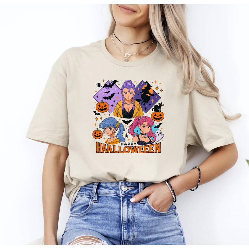 🎃Happy Halloween Shirt, Halloween T-Shirt, Halloween Huntrix T-Shirt, Saja Girls Shirt, Cute Ghost T
