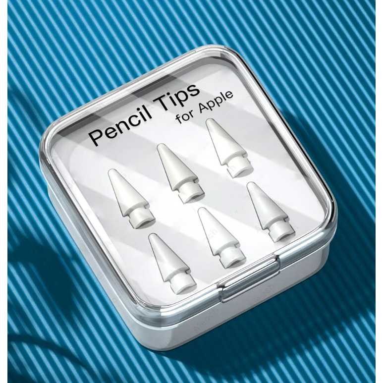 AYACH Apple Pencil Tip Replacement Hard HB Nib 1st 2nd 6 PCS - HB6 | [โรฟาช็อป]