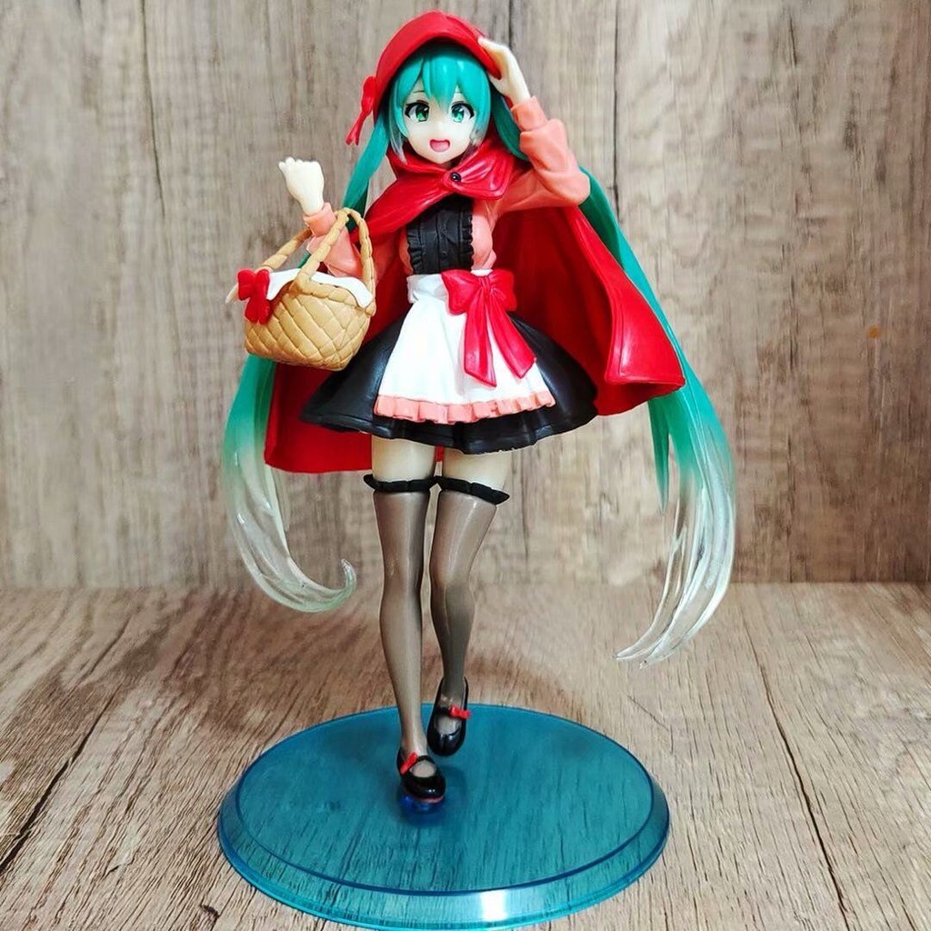 MIKU Hatsune หนูน้อยหมวกแดง ฮัตสึเนะ ยืนตะกร้าเครื่องประดับ มิกุ รูปโมเดล