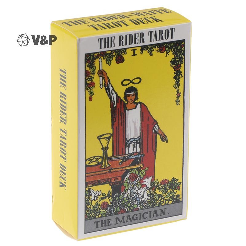 V&P 1Box Magical Rider Tarot Cards Deck Edition เกมกระดานไพ่ทาโรต์ลึกลับ 78 การ์ดใหม่