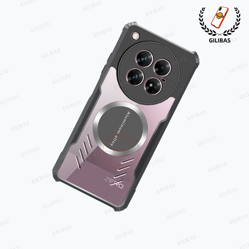 GILIBAS กรณีสําหรับเล่นเกมสําหรับ Infinix Zero 40 เคสโทรศัพท์ X6861 X6860 ฝาครอบแม่เหล็กโปร่งใสบางเฉียบ Graphene การกระจายความร้อนโทรศัพท์ Protector พร้อมปลอกกันกระแทก