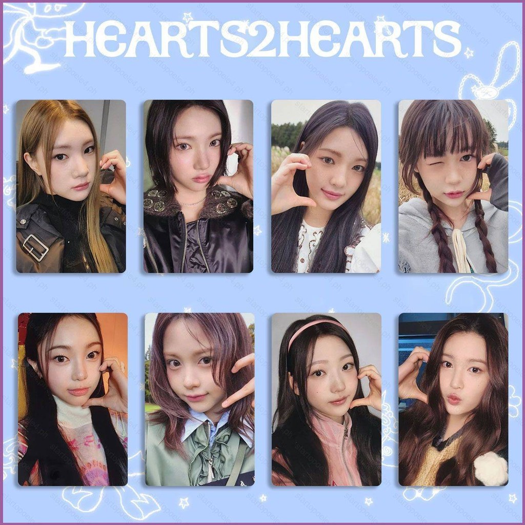 8 ชิ้น/เซ็ต H2H HEARTS2HEARTS JIWOO LOMO การ์ด THE CHASE โปสการ์ดคอลเลกชันดาวรอบนอก