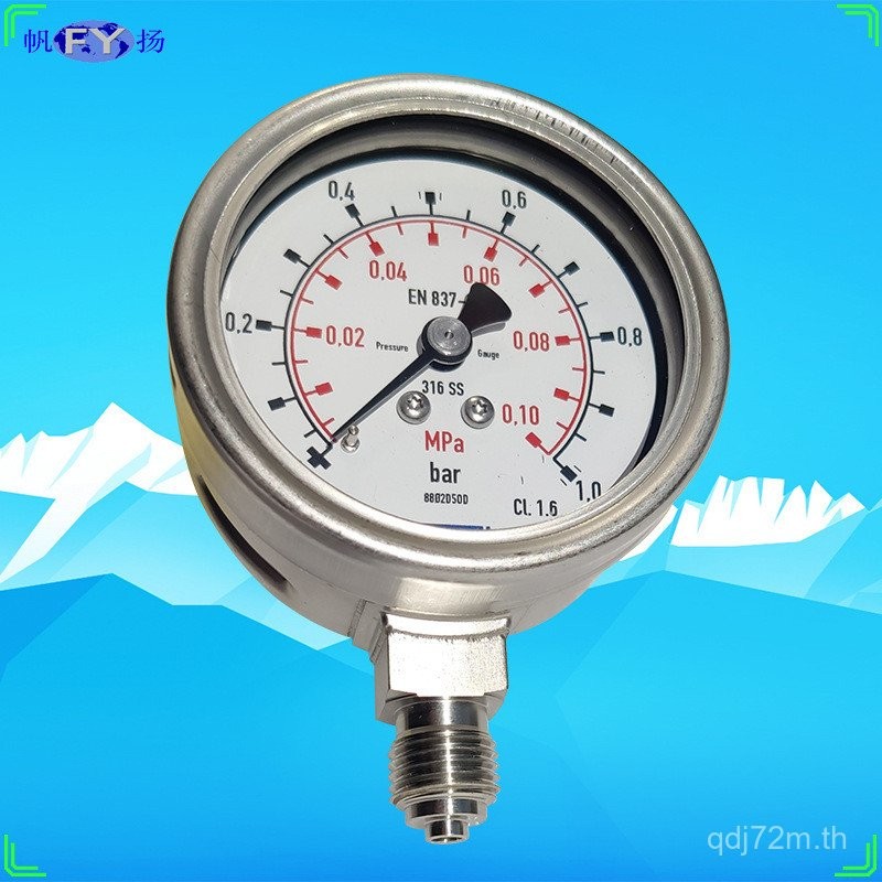 233.50.063 232.50.063 ทนต่อแรงกระแทกเต็ม EN837-1 เครื่องวัดความดันสแตนเลสเดิม Vega