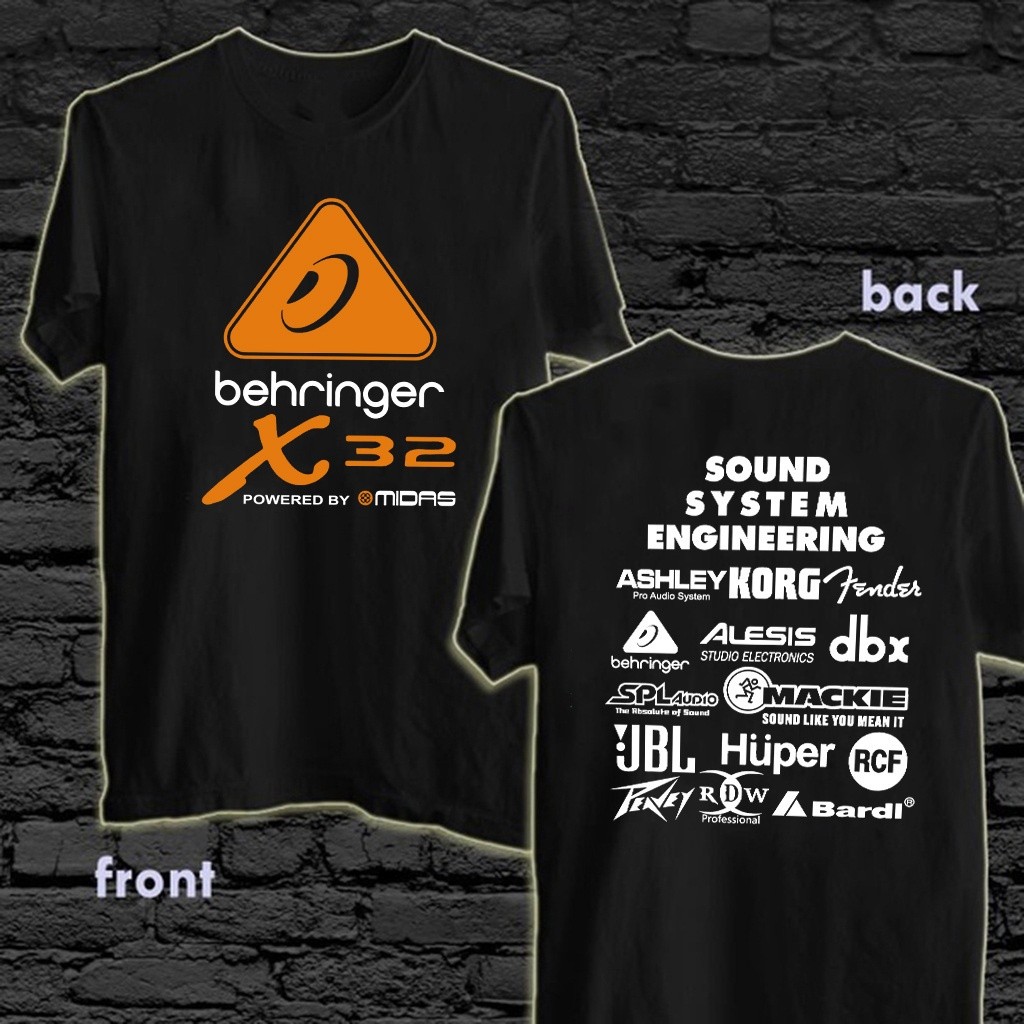24ix2023newix Premium Printed T-Shirt X32 Casual Short Sleeve Round Neck Audio Behringer Print เสื้อ