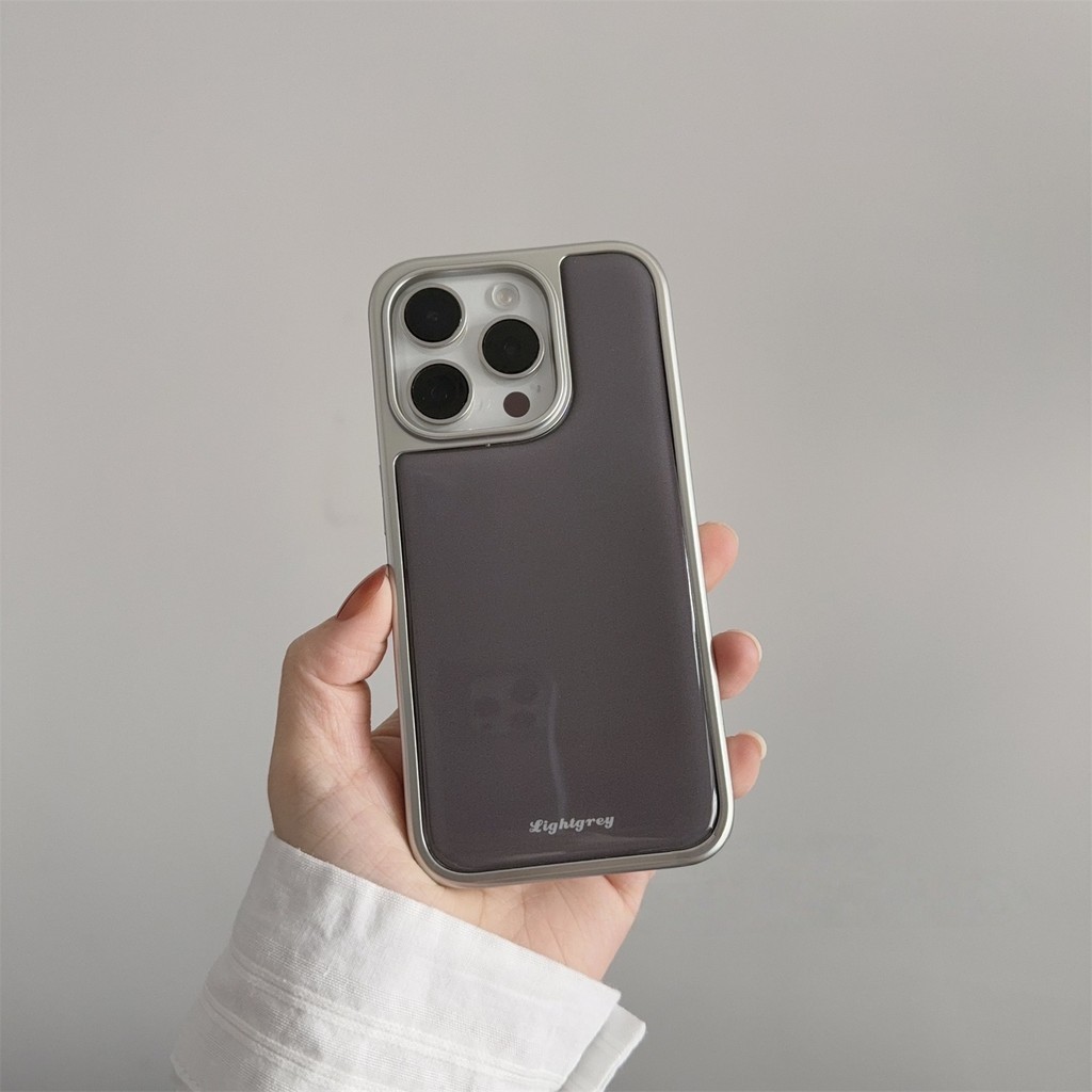 Retro Charcoal สีเทาเคสโทรศัพท์ Drop-Resistant สําหรับ iPhone 16 Promax 15 Promax 11 12 13 14plus 15plus 16e 16plus 15pro