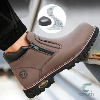 🔥พร้อมส่ง🔥รองเท้าเซฟตี้ พื้นเคฟลาร์ กันลื่นทนทาน safety shoes สำหรับงานก่อสร้าง รองเท้าsafety รองเท้าทำงาน กันน้ำ