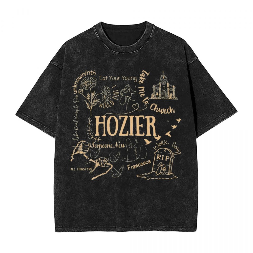 เสื้อฮิปฮอปแขนสั้น Hozier แบบใหม่ปี 2025