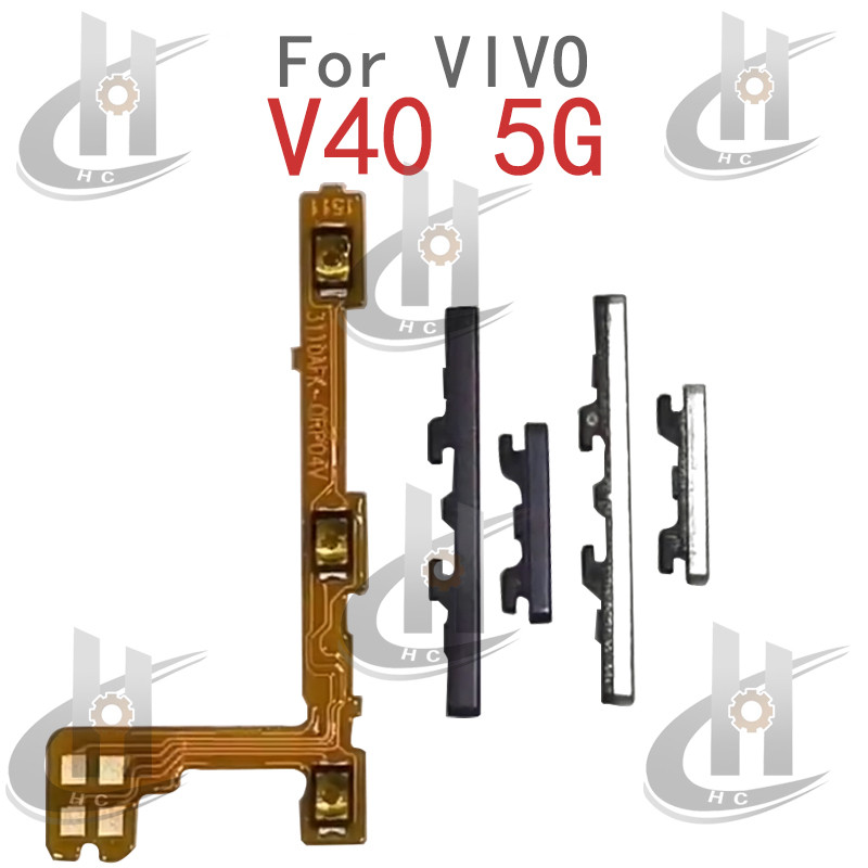 สําหรับ VIVO V40 5G ปริมาณด้านข้างปุ่ม Flex Cable Keys ปุ่มปิดระดับเสียงขึ้นและลงปุ่มด้านข้างเปลี่ยนสําหรับ VIVO V40 5G