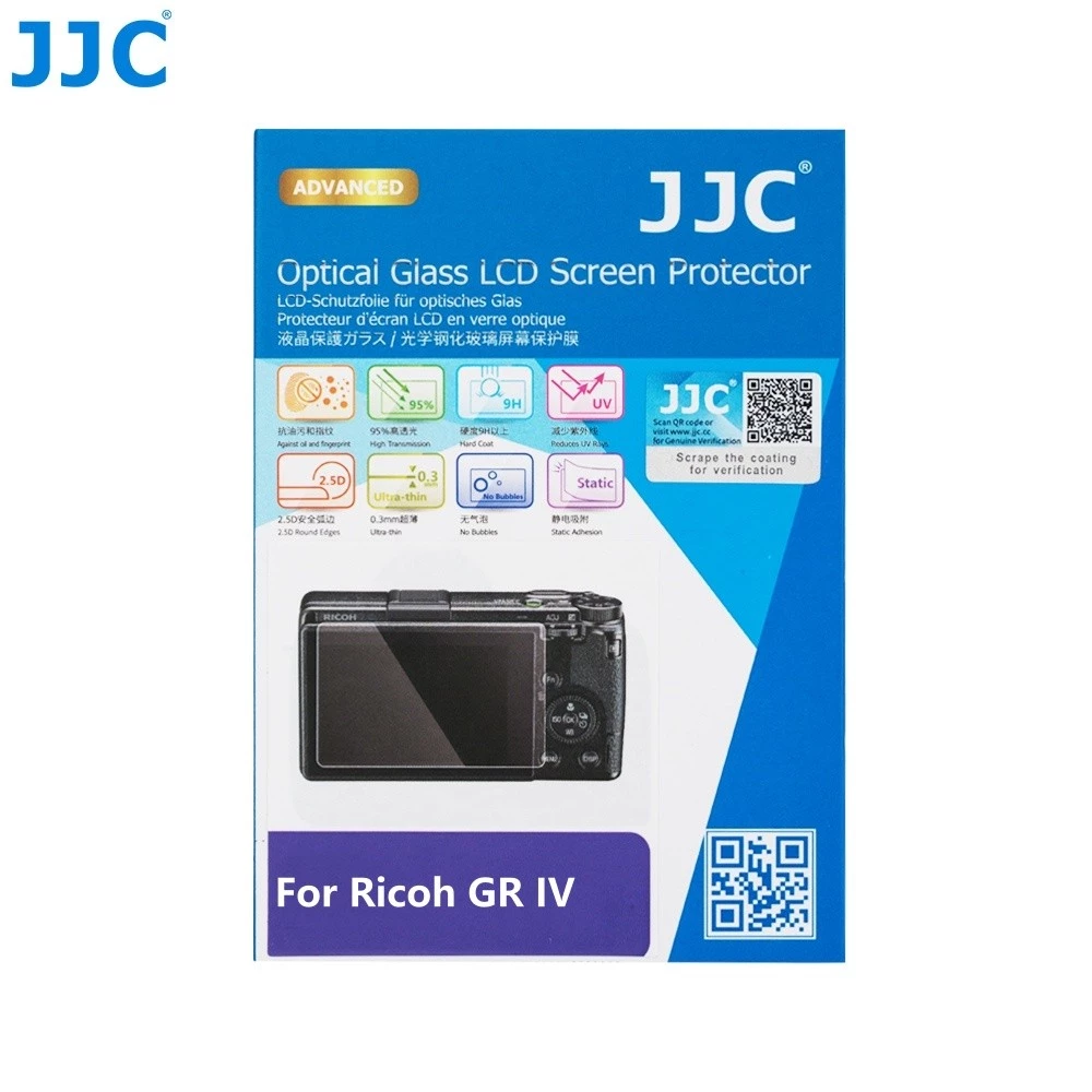 JJC ฟิล์มกันรอย Ricoh GR4 GR IV GRIV HDF กระจกนิรภัยป้องกันหน้าจอ LCD Film