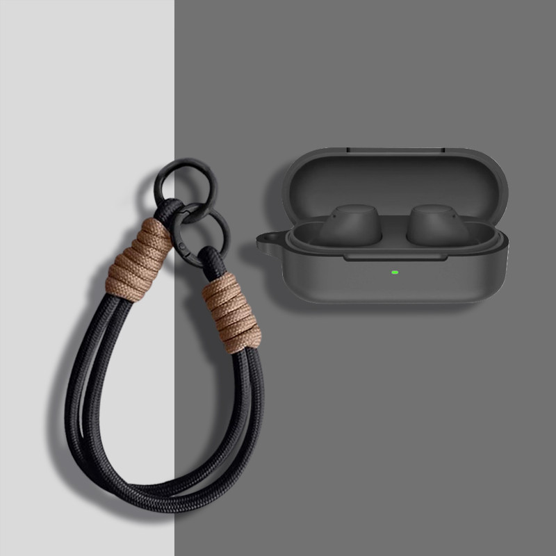 สําหรับ Sony WF-C510 หูฟังป้องกันกรณีชุดหูฟังบลูทูธไร้สายเคสซิลิโคนสําหรับ Sony WF-C710N พร้อมตะขอ