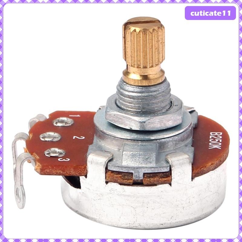 [Cuticate1] 5x Instrument b250K Push Pull Control Pot Pot Potentiometer สําหรับกีตาร์ไฟฟ้า