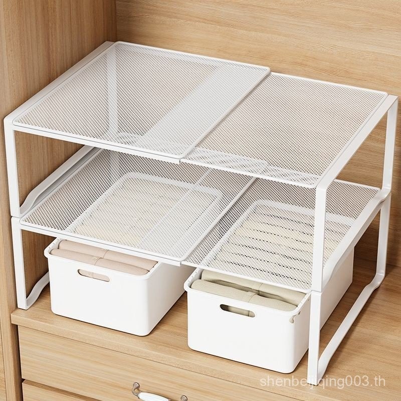 ตู้เสื้อผ้า Layered Handy Tool Cabinet Layered Shelf Cabinet ชุดชั้นใน Partition Retractable Shelf L