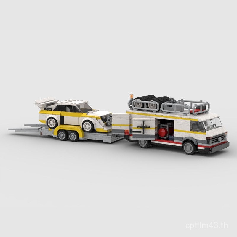 Building Blocks MOCQuattro ใช้งานร่วมกับ Lego Transporter ของเล่นประกอบรถเพื่อการศึกษา E2S1 Audi