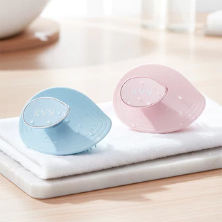 KVY Scalp Massage Shampoo Brush เควีวาย แปรงสระผมและนวดหนังศีรษะ (Blue/Pink)