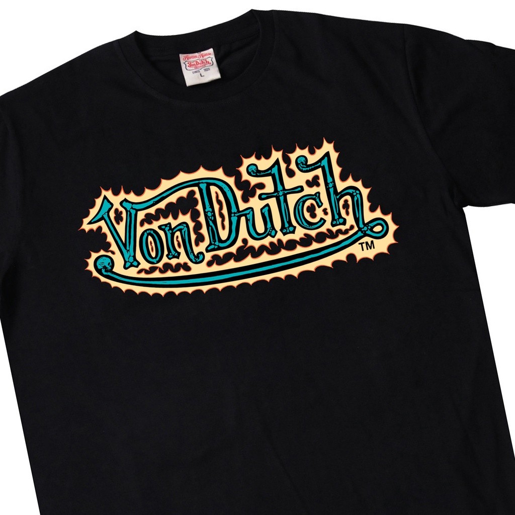เสื้อยืด Von Dutch 0657 สีดํา สีดํา Unisex