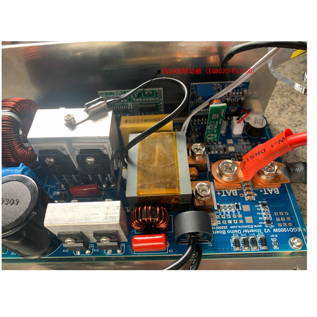 Yijing Micro EG8020 ทั้งสะพาน Resonance ที่ถูกต้อง 1,000W Pure Sine Wave อินเวอร์เตอร์ Plan EGD1,000