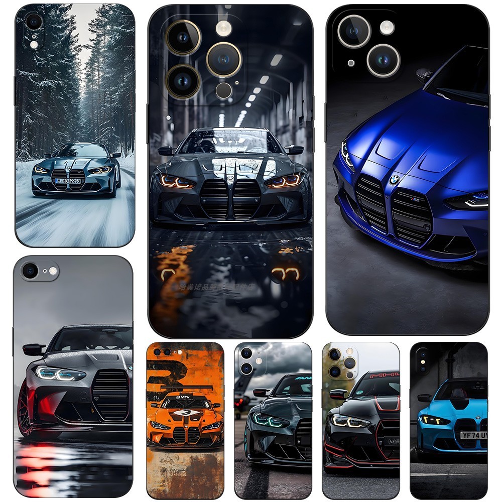เคสโทรศัพท์แบบนิ่มฝ้าเหมาะสําหรับ Apple iPhone161514Pro Max mini13ProXSXRX87plus1211SE BMW M3M4Ready
