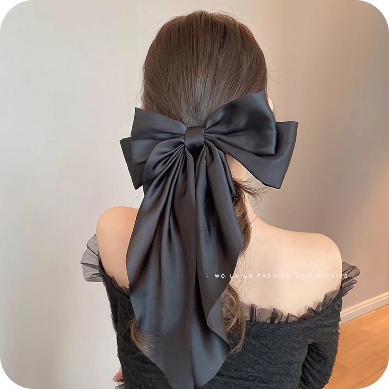 Polar_night💕💕ราคาถูกที่สุด กิ๊บติดผมโบว์ สไตล์เกาหลี แฟชั่นสําหรับผู้หญิง ขนาดใหญ่ เครื่องประดับผมแฟชั่น - รูปที่ 5
