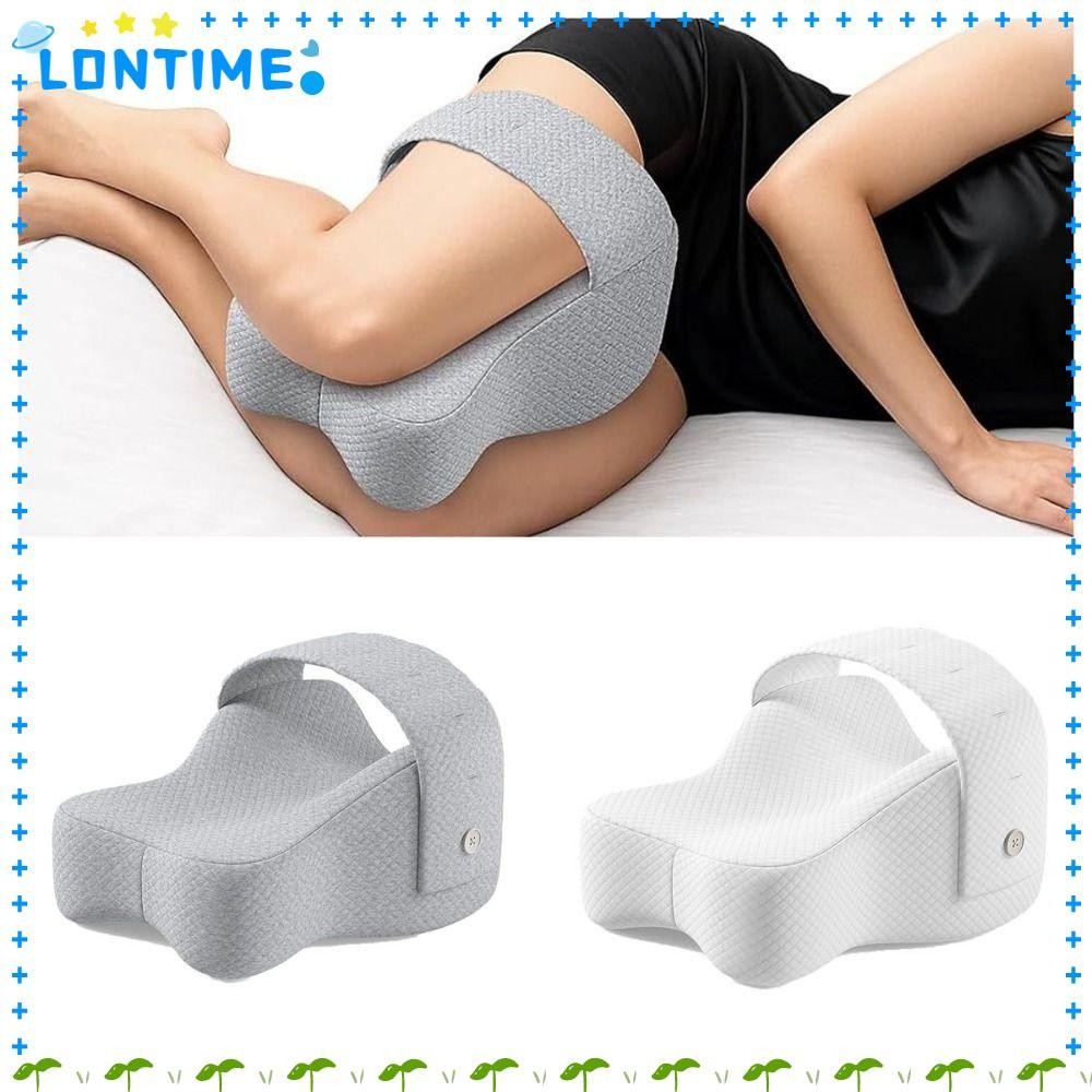 หมอนรองขา LONTIME สีทึบ มาพร้อมสายรัดปรับได้ ลดอาการปวดขาและสะโพก