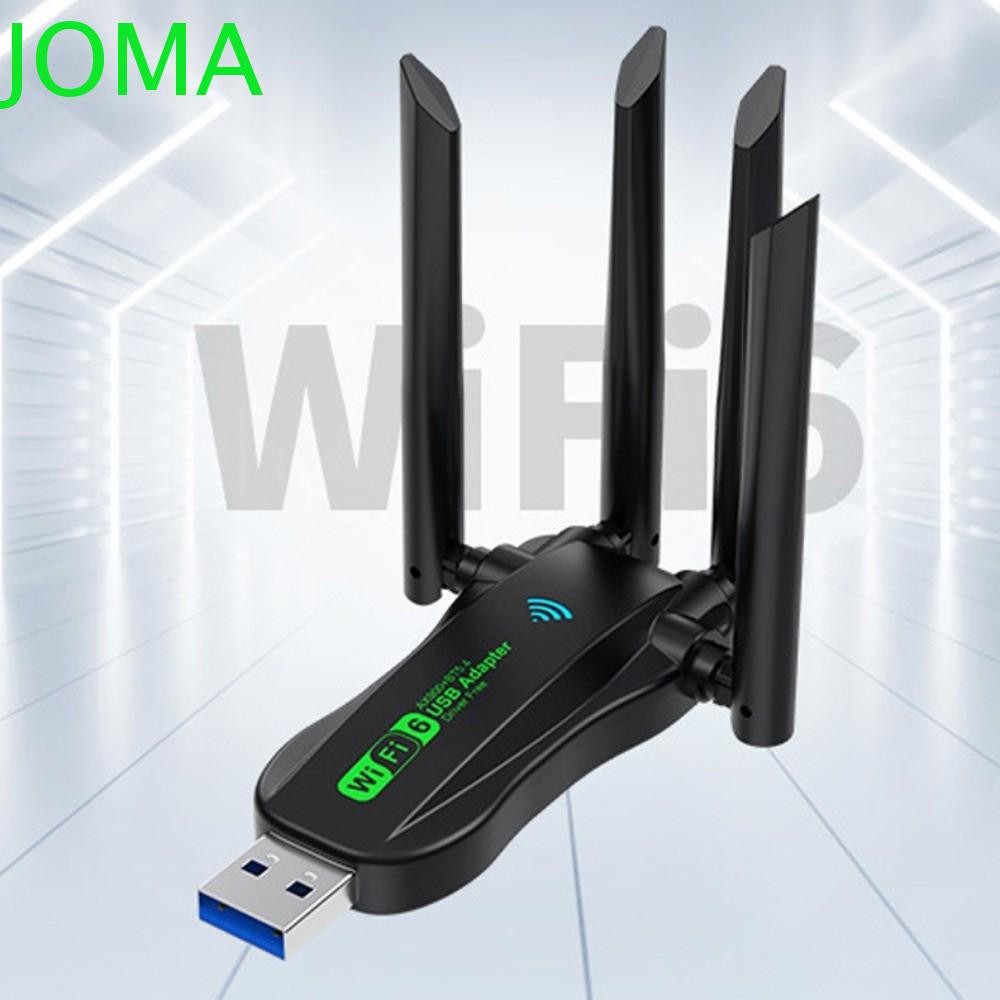 JOMA Dual Band WiFi6 อะแดปเตอร์ USB, AX900 Bluetooth 5.4 900Mbps WiFi Dongle, Plug Play 4 เสาอากาศ 2