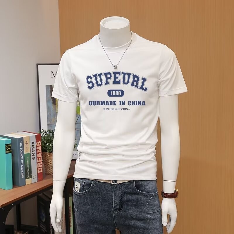 2025 New 2025a534 Cotton 250G Chalk Printing P22 White Black S-4XLnew23 CLAT