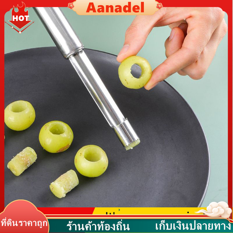 AA  เจาะเร็ว 3 วินาที อุปกรณ์เจาะแกนผลไม้ ชุดครบ 4 อย่าง ที่เจาะผลไม้สำหรับ แอปเปิ้ล พุทรา ฮอว์ธอร์น ลูกแพร์ เชอร์รี่ ราคา ถูกที่สุด ดีลบีเคเค แกลเลอรีภาพที่ 6