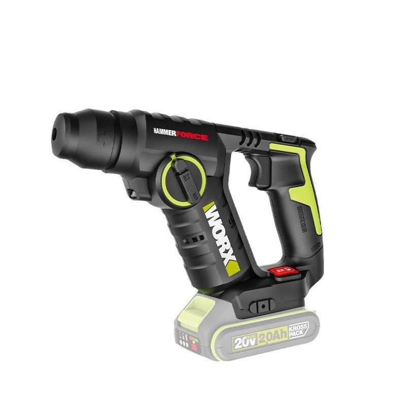 Light Power เครื่องมือ WU380S สว่านกระแทกมือสว่านไฟฟ้าลิเธียมค้อนไฟฟ้ามัลติฟังก์ชั่ในครัวเรือน Wicks