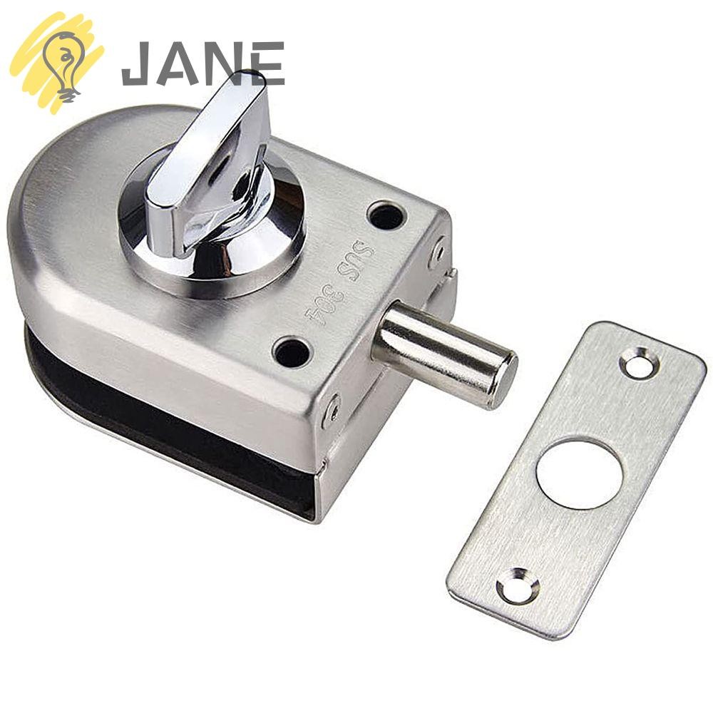 JANE ล็อคประตูกระจกห้องน้ํา Shop Anti-Theft 304 สแตนเลสสลักเกลียวเดี่ยว