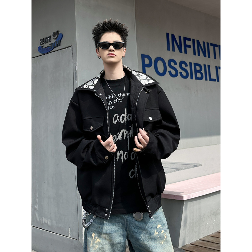 เสื้อแจ็คเก็ต American Seat Python 🐍 สำหรับผู้ชาย ลายพรางแบบ PYTHON ทรงคลายเสื้อทำงาน แต่สวมใส่ง่ายแ