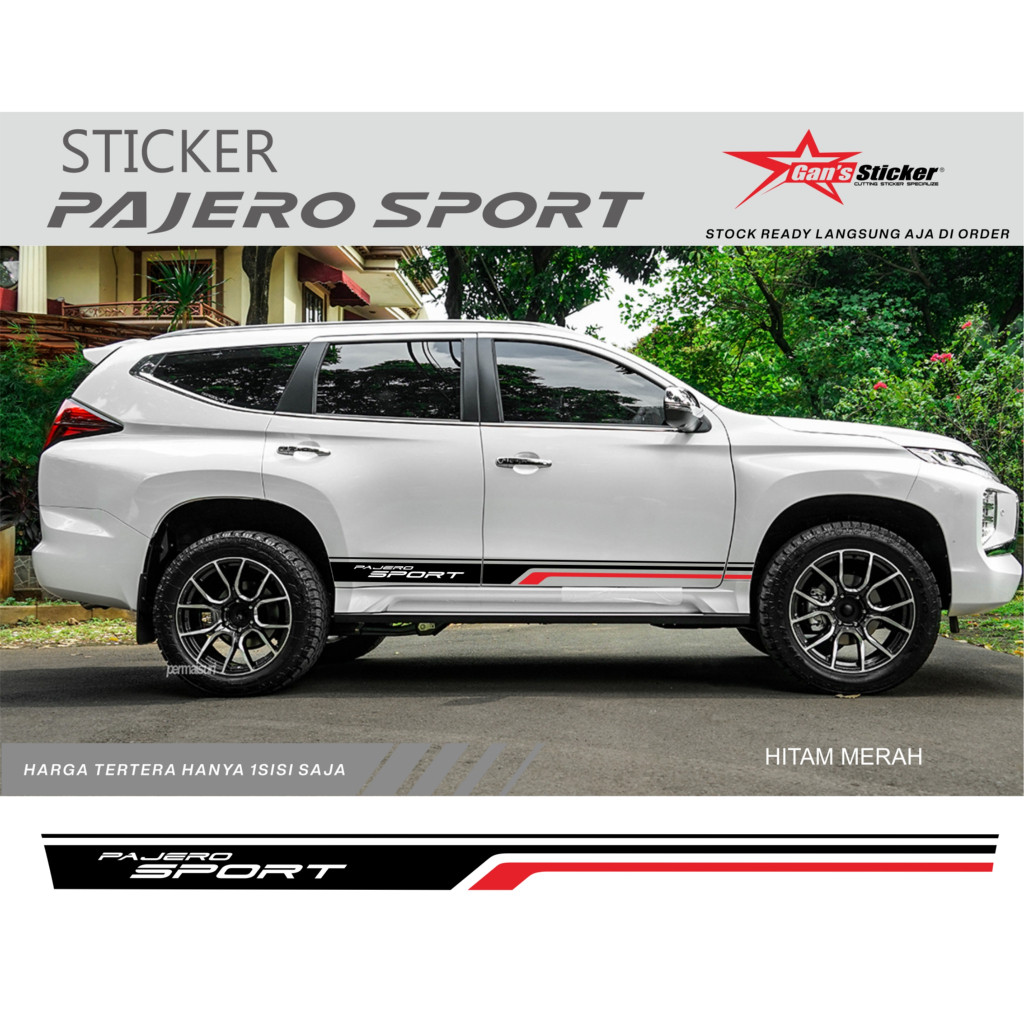 GNสติ๊กเกอร์ สติ๊กเกอร์ pajero sport สติ๊กเกอร์ mitsubishi pajero sport สติ๊กเกอร์ด้านข้าง pajero sp