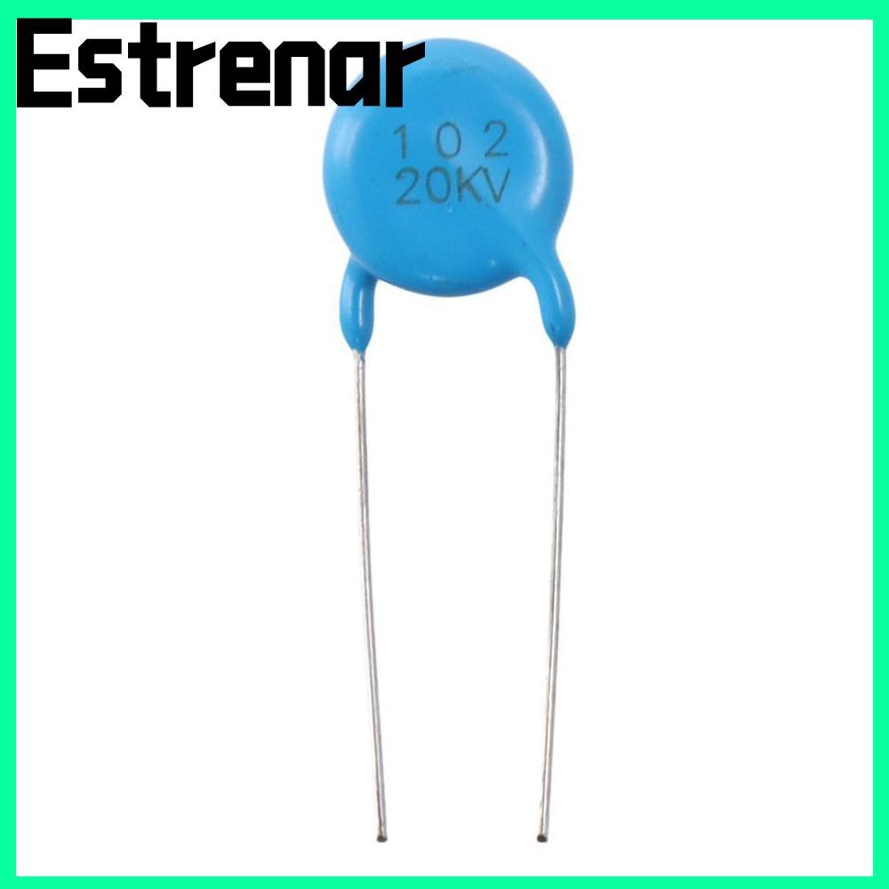 ESTRENAR ชุดตัวเก็บประจุเซรามิก, 0.001uF 1000pF, Easy to us 102 ตัวเก็บประจุเซรามิกแรงดันสูง Assortm