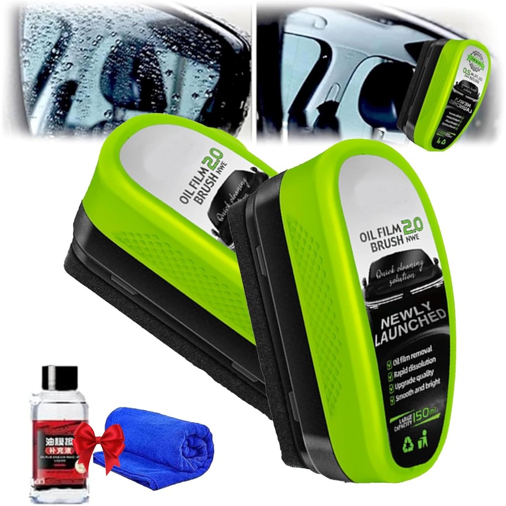 น้ํายาทําความสะอาดกระจกรถยนต์ Jetdry,Jet Dry Shop Wind Shield Cleaner,แปรงทําความสะอาดฟิล์มน้ํามันกร