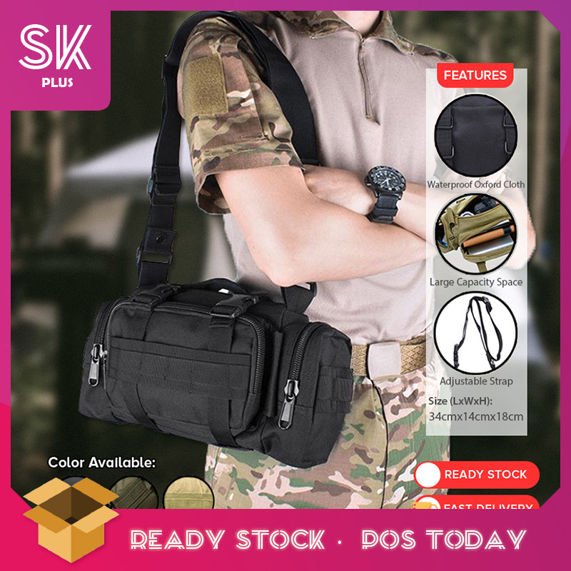 SKplus Outdoor Messenger กระเป๋าคาดเอวกีฬาสันทนาการกระเป๋าสะพายกันน้ํา Beg Pinggang Silang