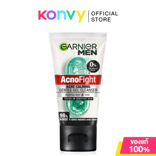 Garnier Men Acnofight Acne Calming Gentle Gel Cleanser 50ml การ์นิเย่ เจลล้างหน้าสำหรับผู้ชาย สูตรอ่อนโยน.
