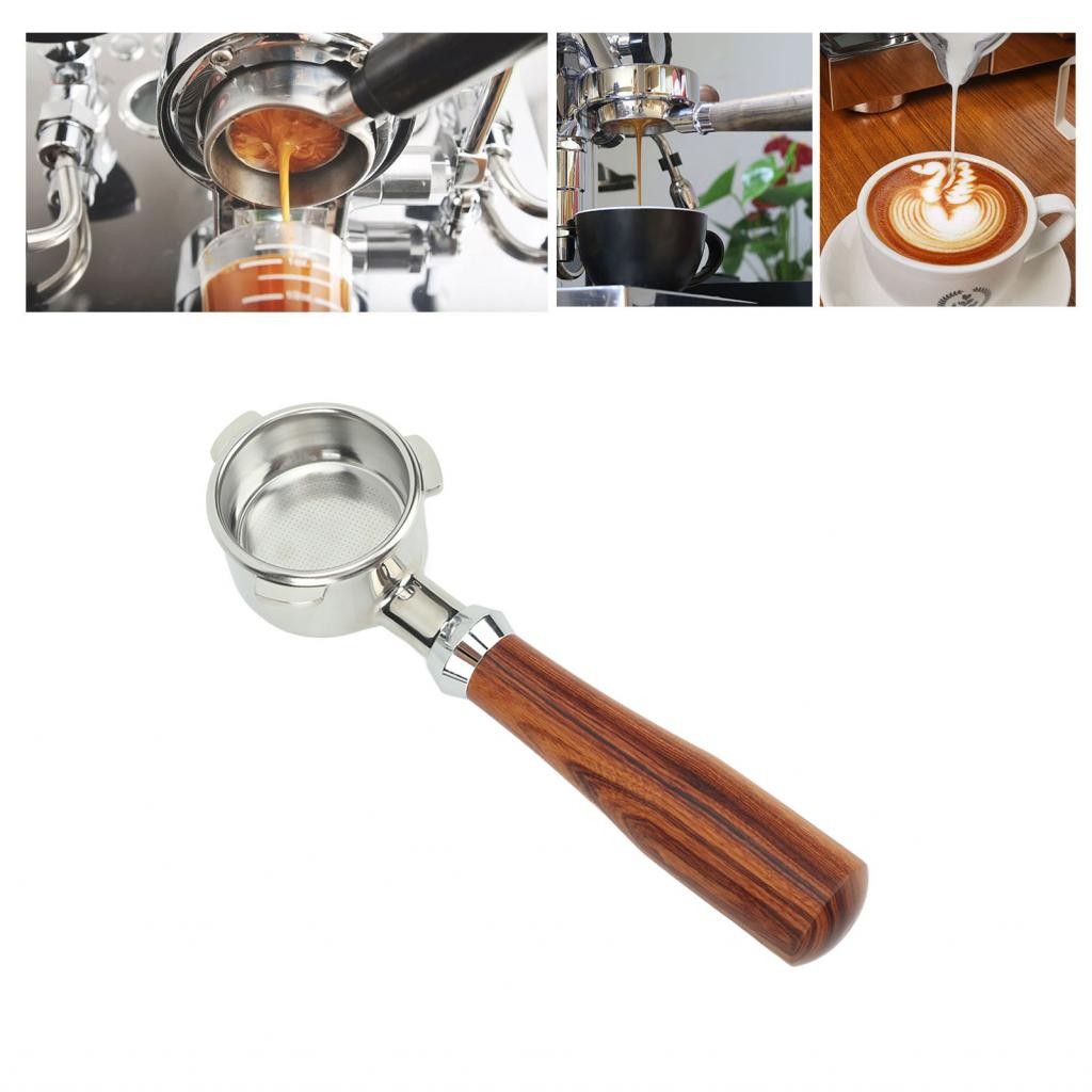 Granty Portafilter Bottomless 3 หู 54 มม.การออกแบบมาตรฐานดีสกัดทนทานกําจัดง่ายสําหรับ Cafe (E Redwoo