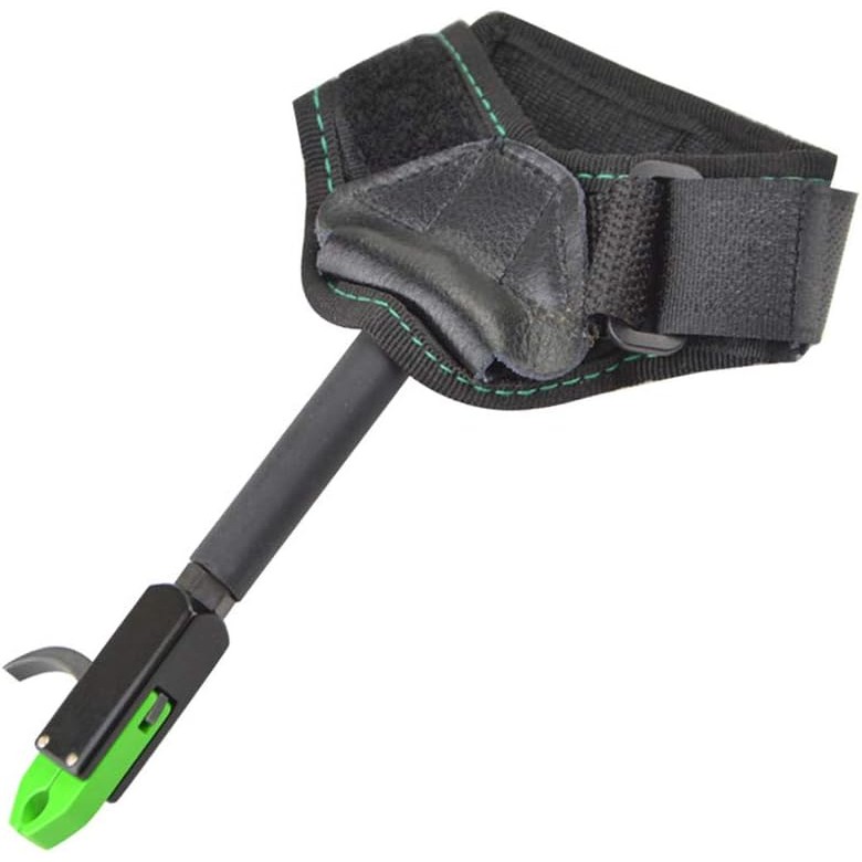 Bow Release Aid กับ่มือ-thumb trigger caliper และสายไนลอน quick-release เยาวชนที่ยิงธนู