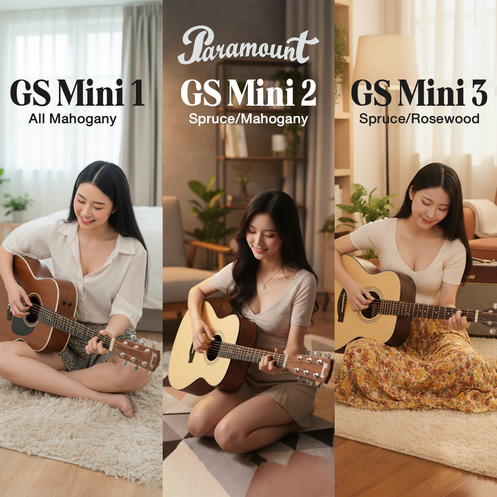 🔥Hot🔥 กีต้าร์โปร่ง 36 นิ้ว สไตล์ Taylor GS Mini แบรนด์ Paramount GS Mini Travel Guitar