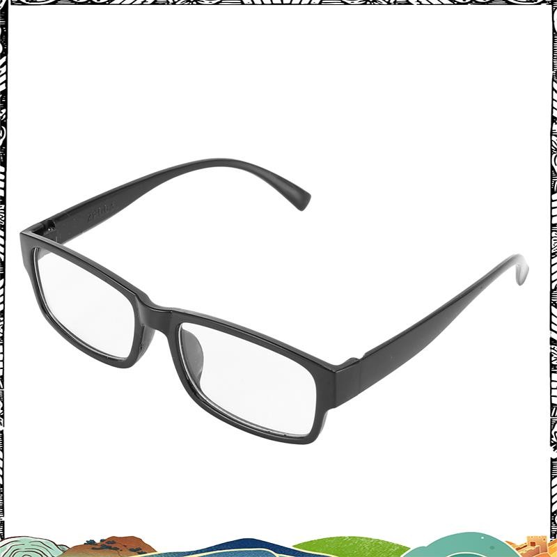 แว่นตาเลนส์ใบทรงกรอบพลาสติกทรงสี่เหลี่ยมผืนผ้าสีดำ Neweer