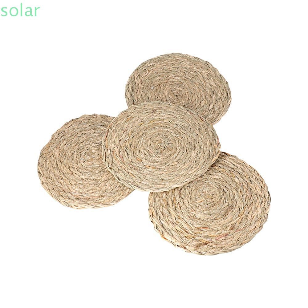SOLARBUR Coaster สานรอบตารางเสื่อ Home N1N Dinner Home Decor