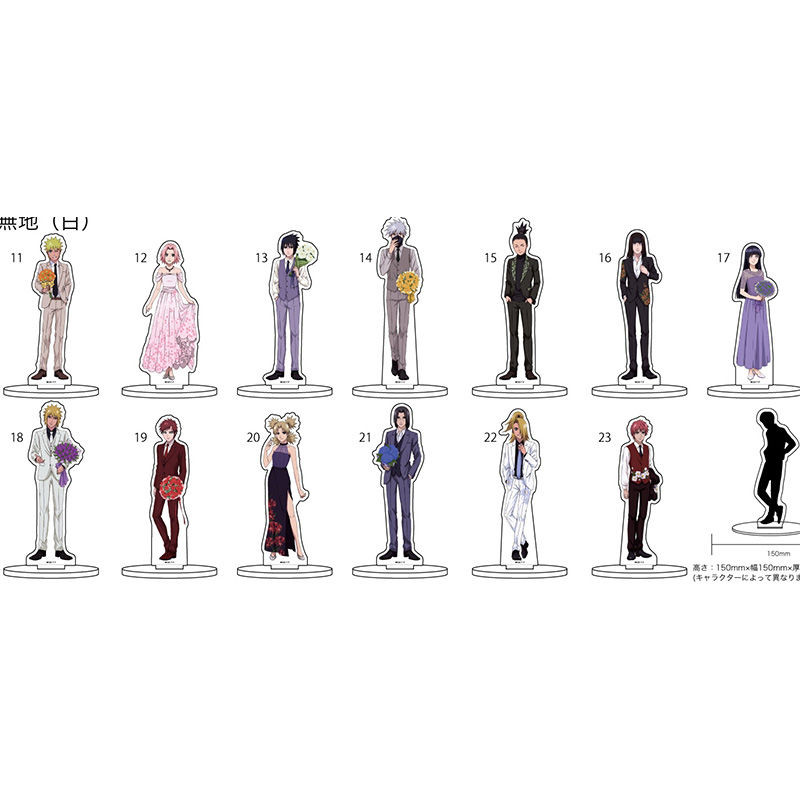 NARUTO แผ่นตกแต่งโต๊ะงานแต่งงาน Standee เจ้าสาวช่อดอกไม้คอลเลกชันเครื่องประดับ Accesorios Uchiha Sasuke อะคริลิคตุ๊กตา Haruno Sakura