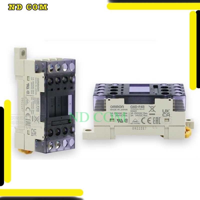 มือ1ปีล่าสุด omron G6D-F4B DC24V Terminal ซ็อกเก็ตรีเลย์24VDC 5A W/(4Pcs) G6D-1A-ASI-24VDC 5VDC 12vd