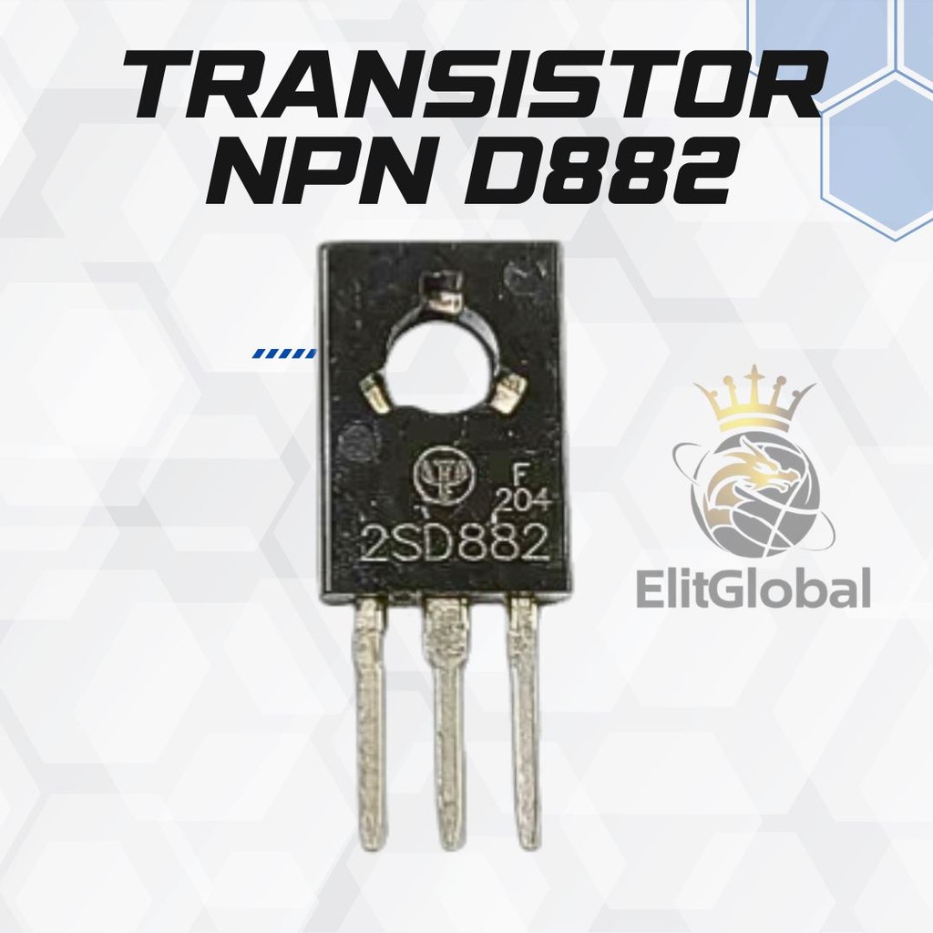 ทรานซิสเตอร์ NPN D882 – 2SD882 TO-126 3A สําหรับแหล่งจ่ายไฟ
