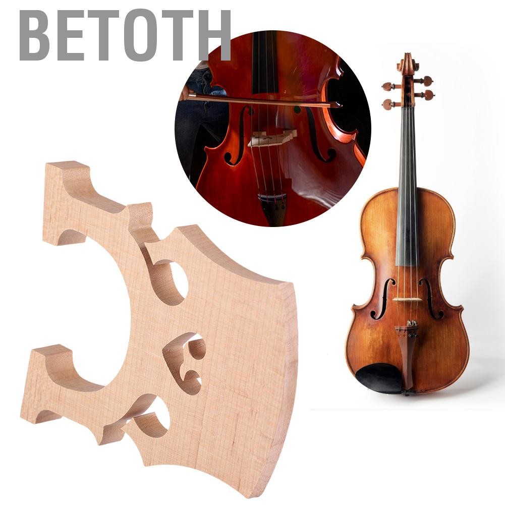 Betoth Betoth Wood Wood Bridge Bridge ชิ้นส่วนทดแทนที่ทนทานและ - สำหรับ 1/2 1/4 1/8 Cellos (Cello Si