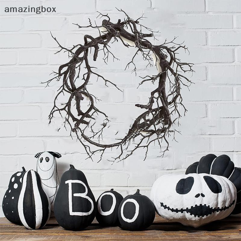 ABTH Stained Glass Cat ฮาโลวีน Night Garland เทศกาลเลียนแบบ Withered Vine Tree Garland ck Popcorn Ga